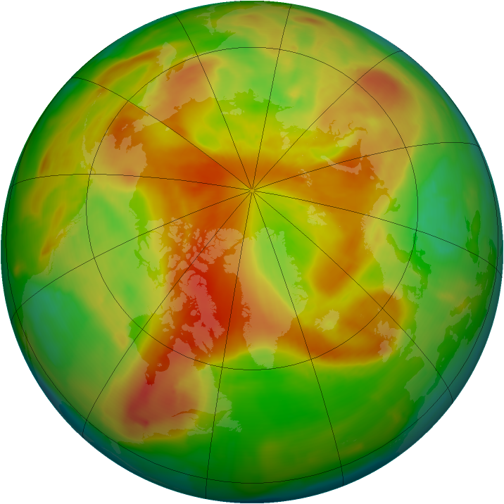 Arctic ozone map for 13 May 2013